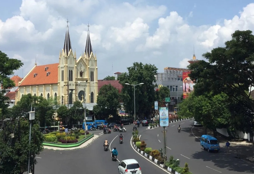 Kawasan Kayutangan di Kota Malang, Jawa Timur