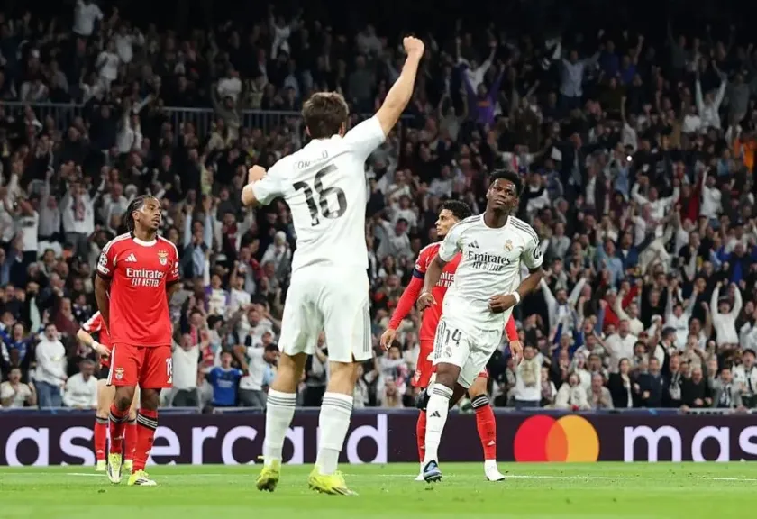 Selebrasi Aurelien Tchouameni 
