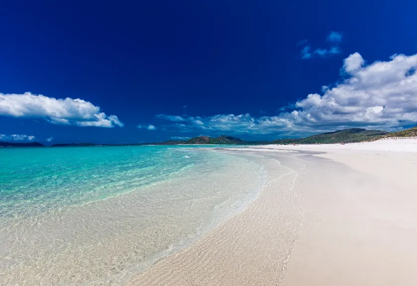 Whitehaven Beach di Pulau Whitsunday, Australia