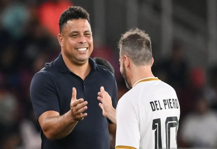 Manajer DRX World Legends Ronaldo Nazario. ANTARA FOTO/Fauzan