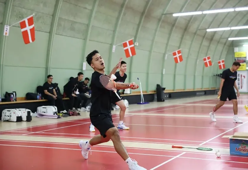 Tunggal putra Indonesia Anthony Sinisuka Ginting 