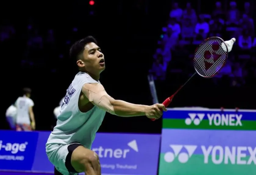 Pebulu tangkis tunggal putra Indonesia Moh. Zaki Ubaidillah