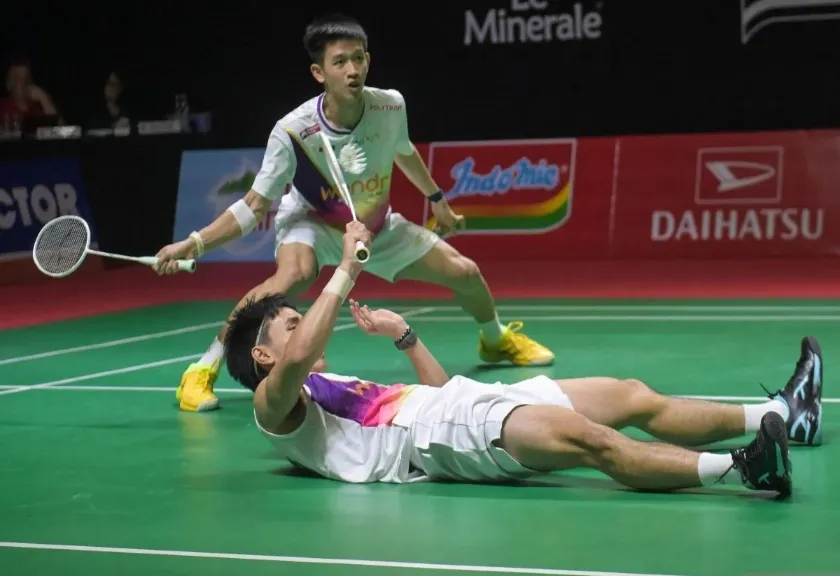 Arsip - Ganda putra Indonesia Nikolaus Joaquin/Raymond Indra