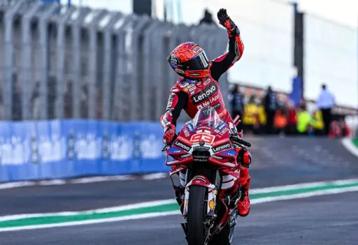 Pembalap Ducati Lenovo Team Marc Marquez
