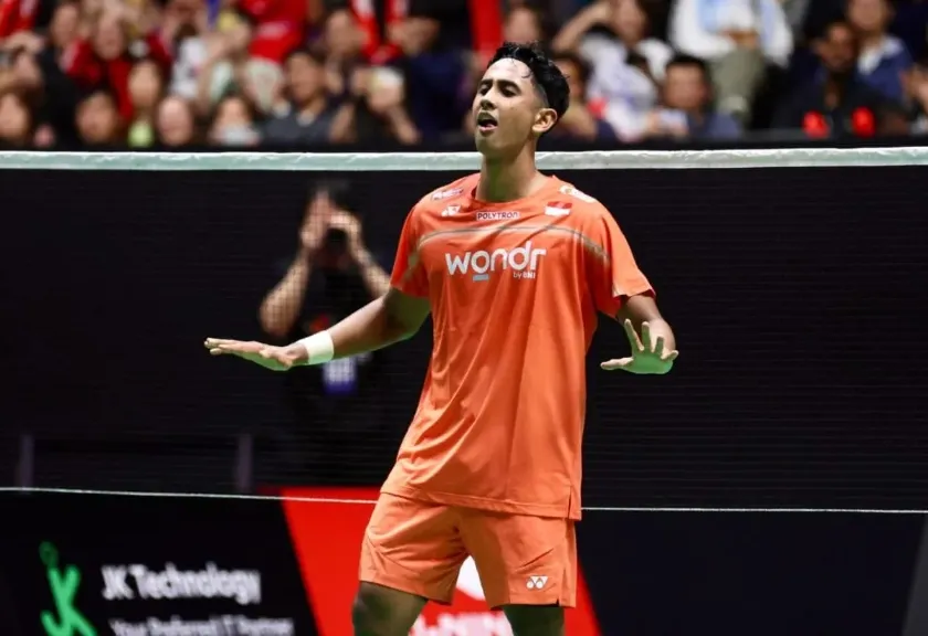 Tunggal putra Indonesia Alwi Farhan