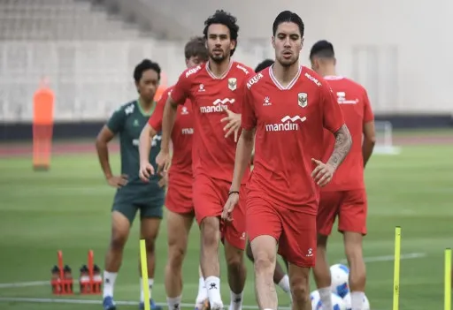 Timnas Indonesia menjalani latihan resmi jelang pertandingan FIFA Matchday