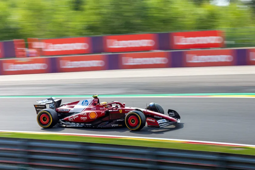 dok. Lewis Hamilton dalam Grand Prix Belgia 2025