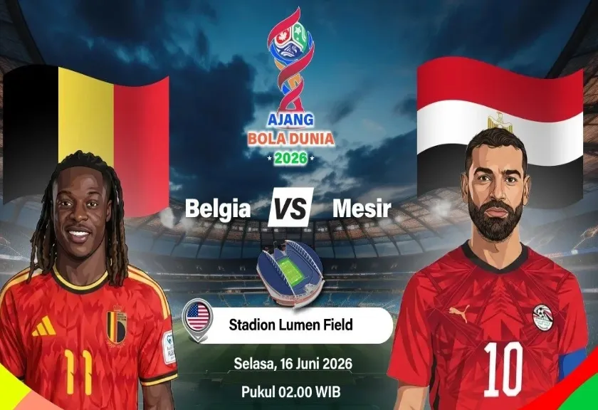 Pertandingan Belgia melawan Mesir