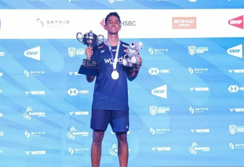 Pebulu tangkis tunggal putra Indonesia Alwi Farhan