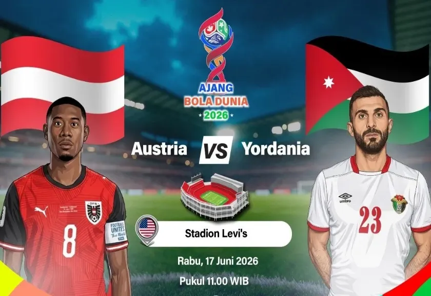 Pertandingan Grup J Piala Dunia 2026 Austria melawan Yordania