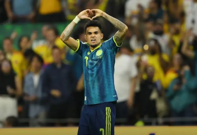 Pemain timnas Kolombia Luis Diaz