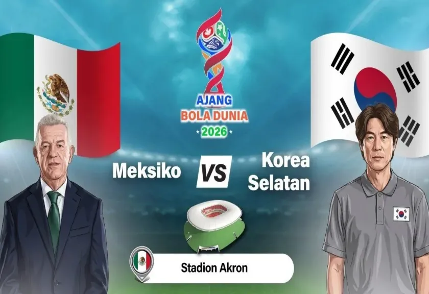 Ilustrasi - Pertandingan Grup A Piala Dunia 2026 Meksiko melawan Korea Selatan