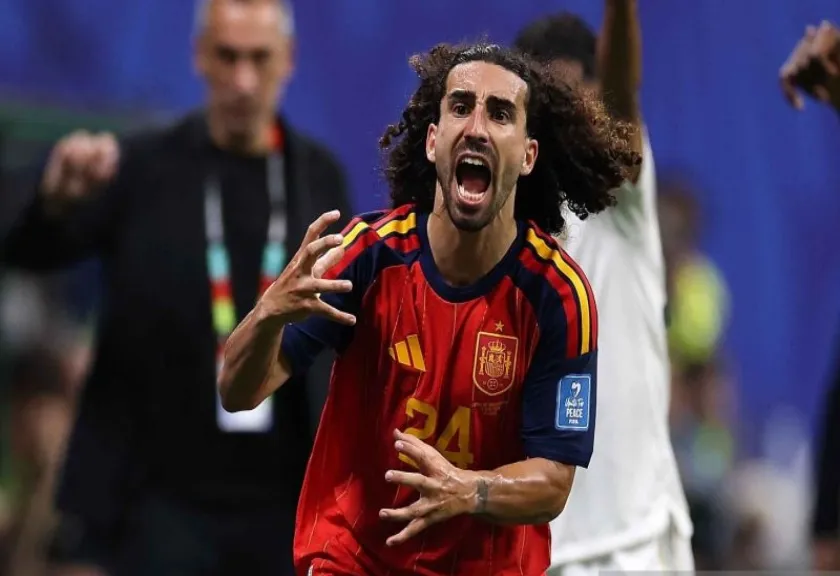Arsip - Bek timnas sepak bola Spanyol Marc Cucurella