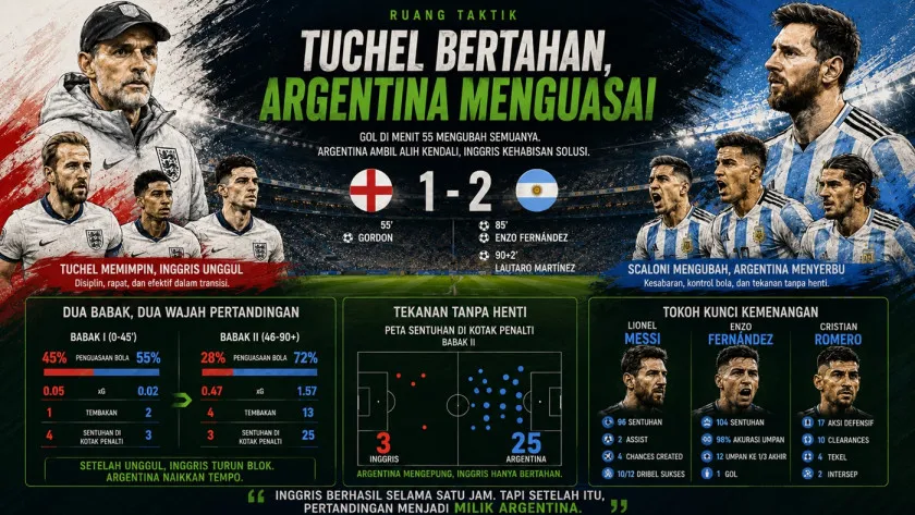 Ketika Semifinal Nyaris Menjadi Milik Inggris — Lalu Argentina Mengubah Segalanya
