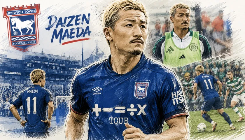Daizen Maeda Resmi Gabung Ipswich Town