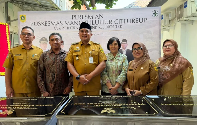 Peresmian Puskesmas Mangkuluhur Citeureup hasil kolaborasi Pemkab Bogor dan PT Intra Golflink Resorts Tbk (IGR)