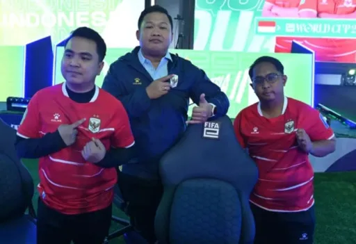 Tim nasional Indonesia Elga Cahya Putra dan Mohamad Akbar Paudie 