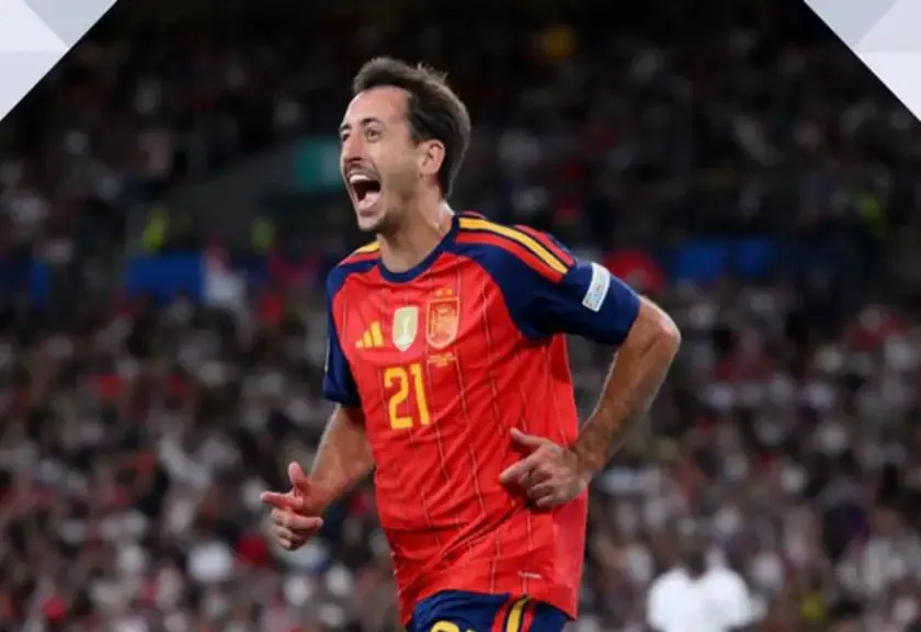Pemain Spanyol Mikel Oyarzabal.