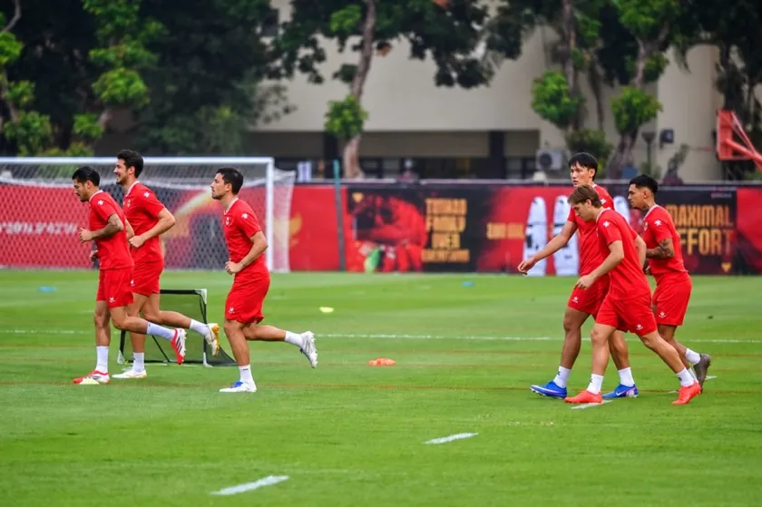 Timnas Indonesia berlatih di Stadion PTIK jelang final FIFA ASEAN Cup 2026