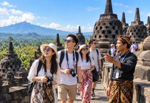 Ilustrasi wisatawan China.