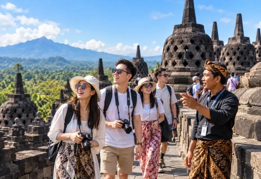 Ilustrasi wisatawan China.