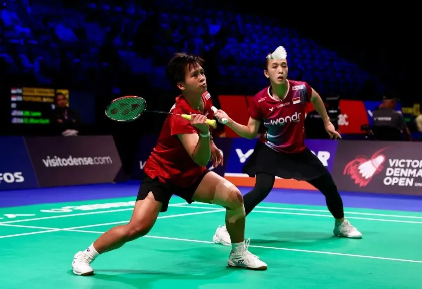 Pebulu tangkis ganda putri Indonesia Febriana Dwipuji Kusuma/Meilysa Trias Puspitasari 