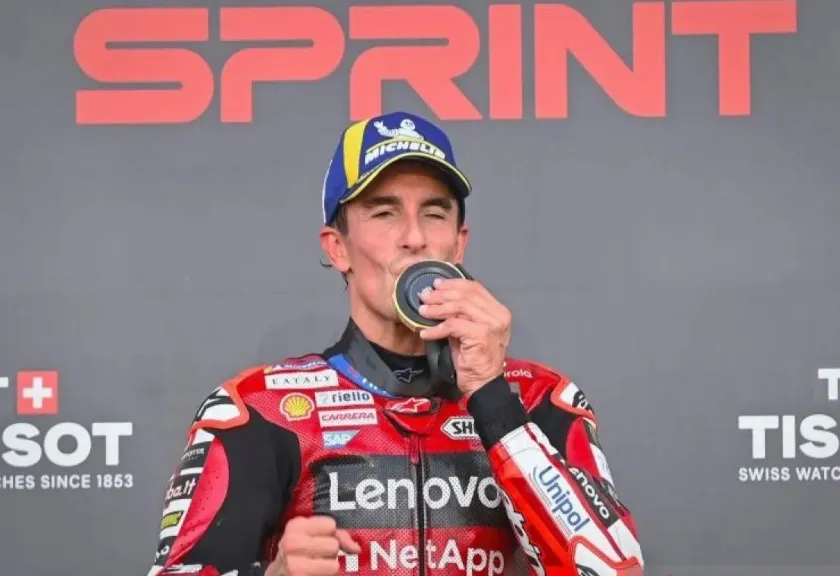 Pembalap Ducati Lenovo Team Marc Marquez