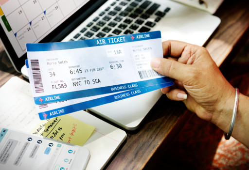 Ilustrasi tiket pesawat