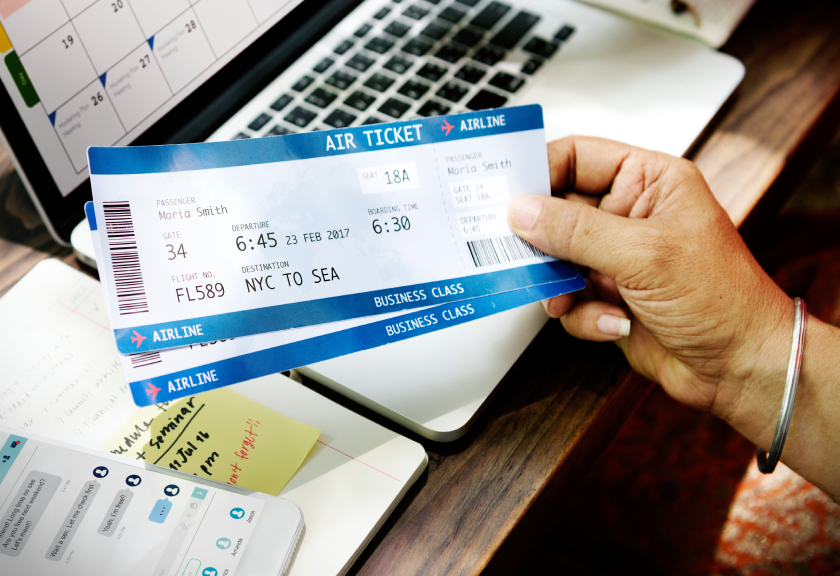 Ilustrasi tiket pesawat