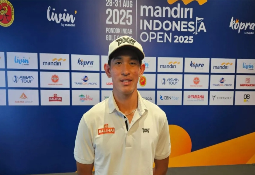 Pegolf muda Indonesia Gabriel Hansel