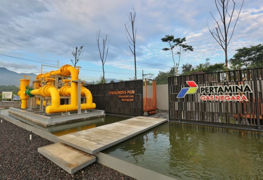 Destinasi wisata Desa Energi Berdikari (DEB) Balai Ekonomi Desa (Balkondes) PGN Karangrejo, di kawasan Borobudur Magelang, Jawa Tengah.